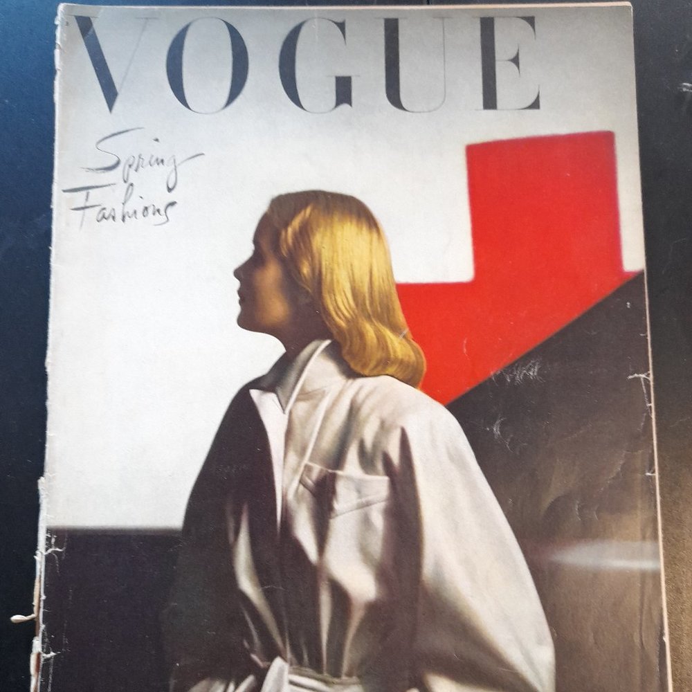Rare VOGUE March 1, 1944, World War Two